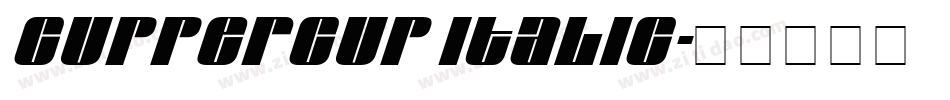 Cuppercup Italic字体转换